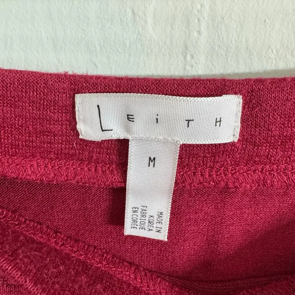 Leith Red Rumba Midi Skirt Size Medium